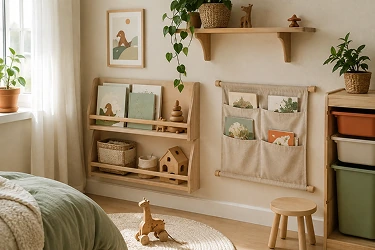 Kinderzimmer-Regale & Wandorganizer