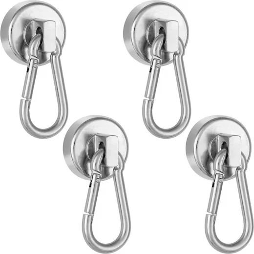 POPPSTAR Magnet-Karabiner Wandhaken stark, magnetisch