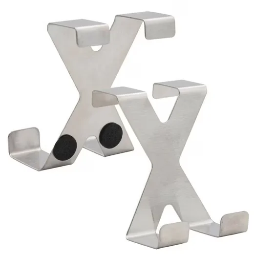 OSMA 2x S-Haken Türhaken Türgarderobe Kleiderhaken für Bad