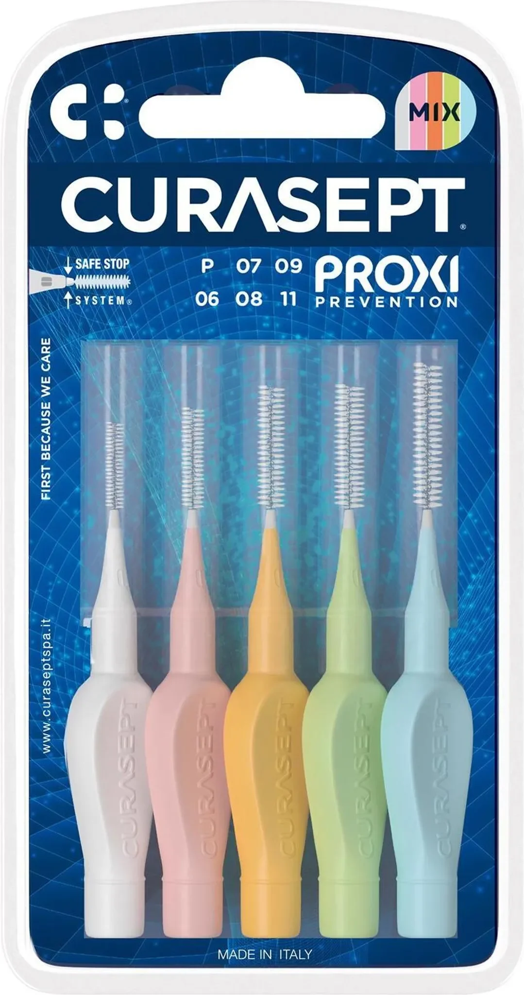 Curasept Proxi Prevention Mix Interdentalbürsten – 5 Stück