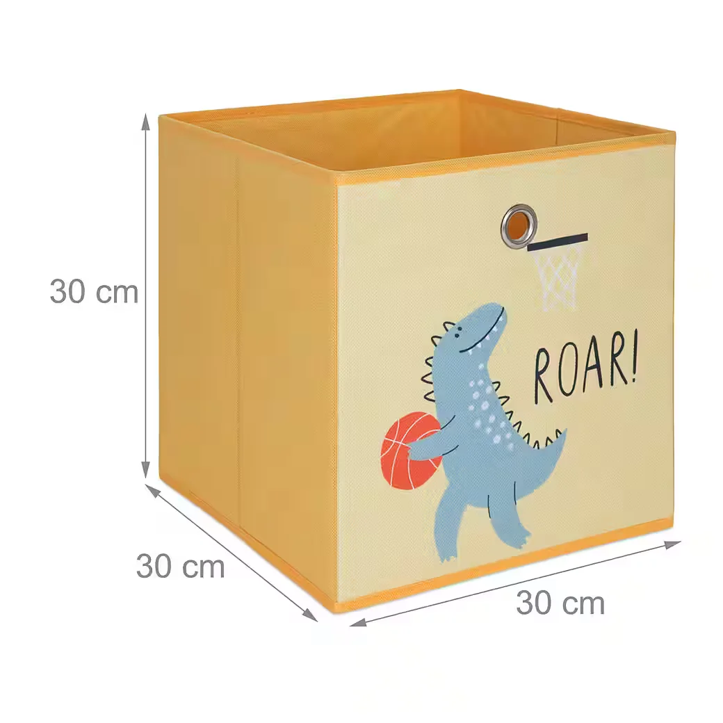 Relaxdays Faltboxen Aufbewahrungsboxen Kinderzimmer 3er Set