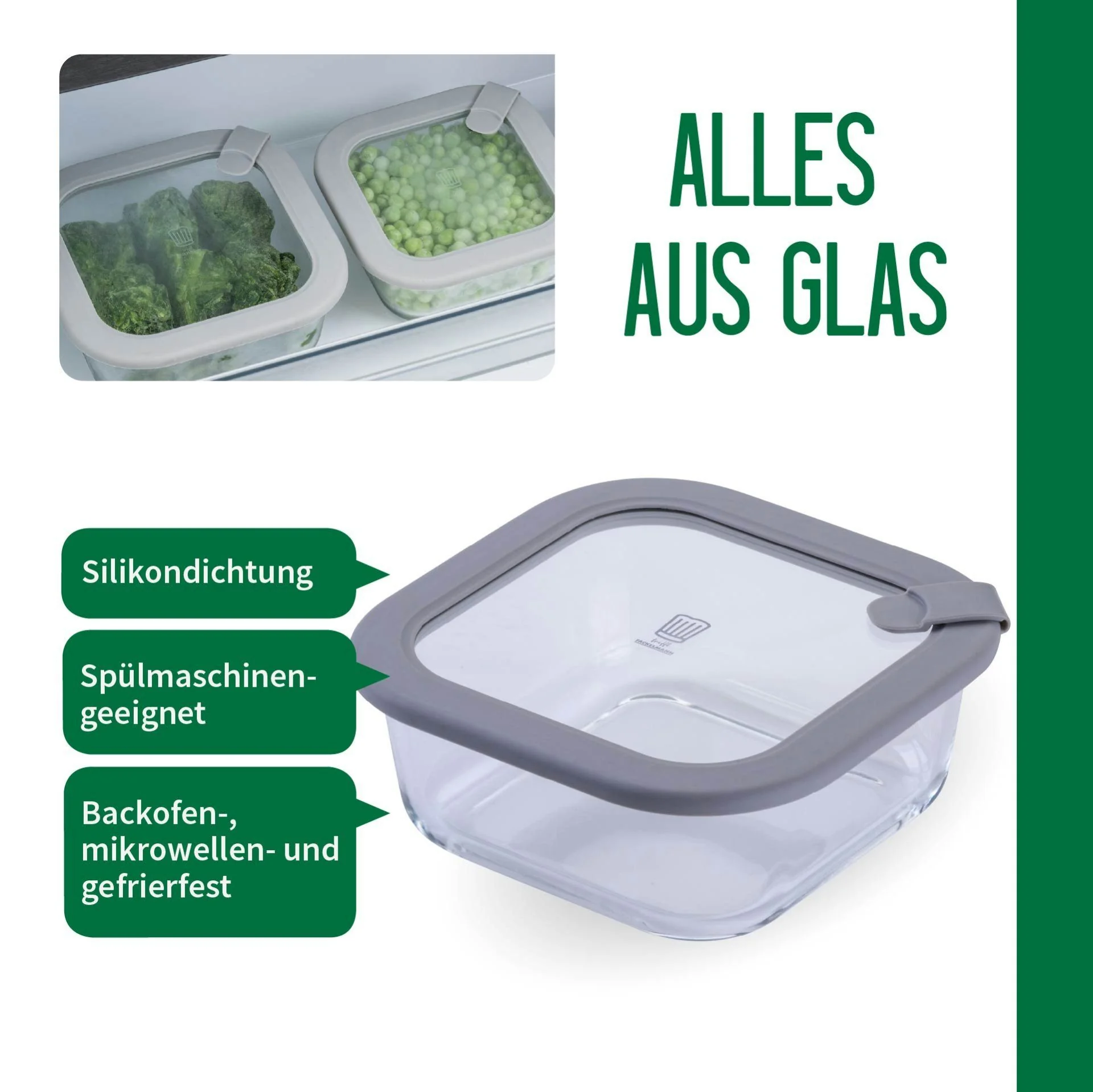 CHEFKOCH TRIFFT FACKELMANN Vorratsdose aus Glas Frischhaltedose