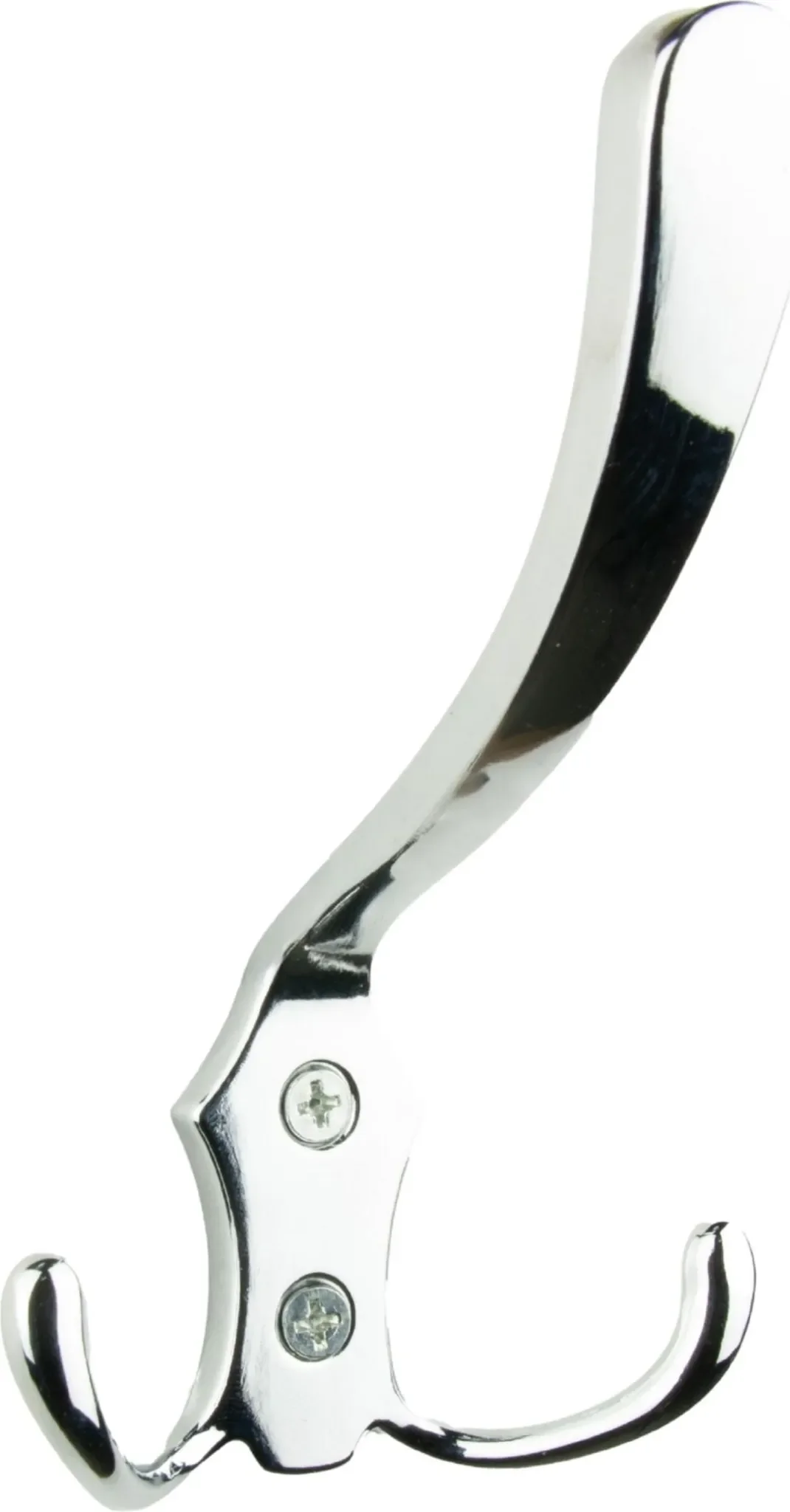 Metallkleiderbügel mit 3 Haken – Silber Chrom