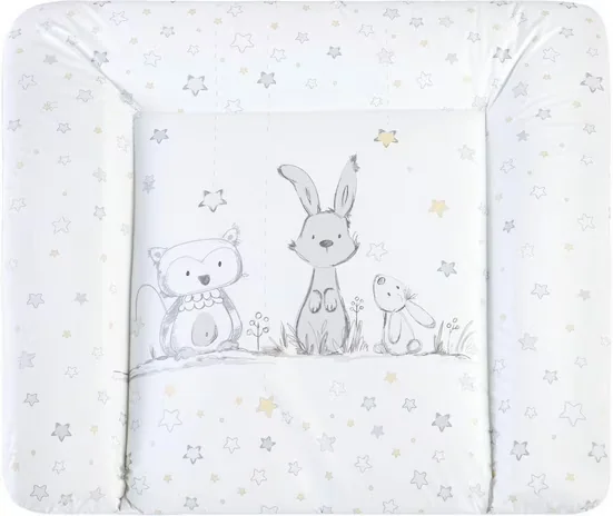 JULIUS ZÖLLNER Wickelauflage Softy Häschen und Eule Made in Germany