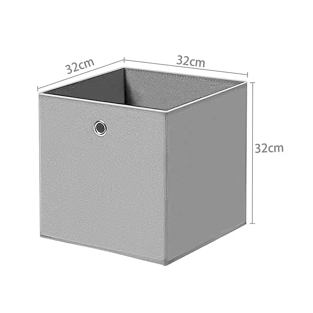 YOUYIJIA Aufbewahrungsboxen Set 10 faltbar 32 x 32 x 32 cm