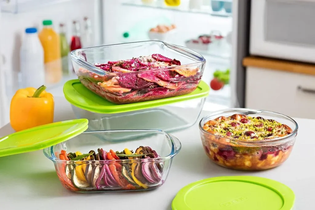 Pyrex Cook Store Schüssel mit Deckel 1,7 l 28 x 20 cm