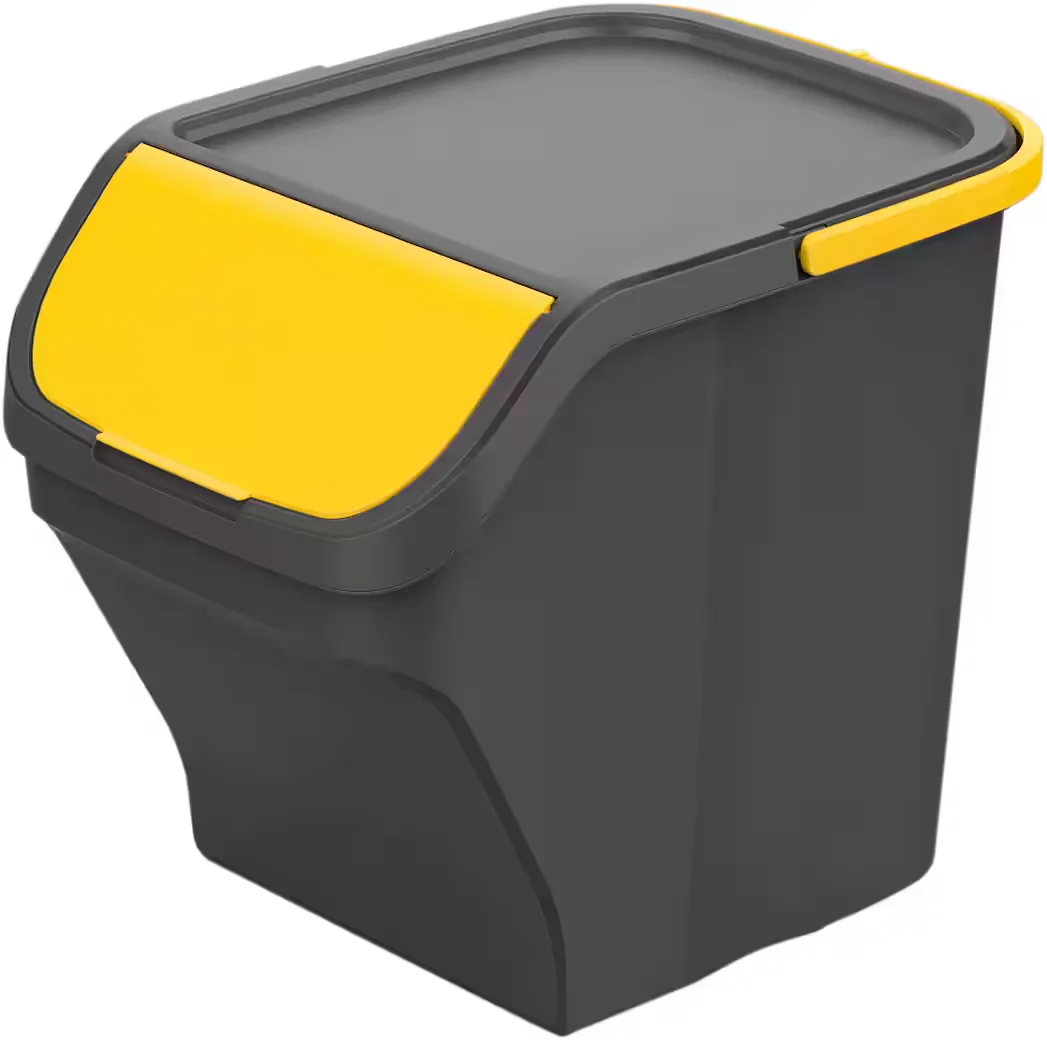 GARDISSIMO Stack Mülltrennsystem 25 L gelb stapelbar Mülleimer