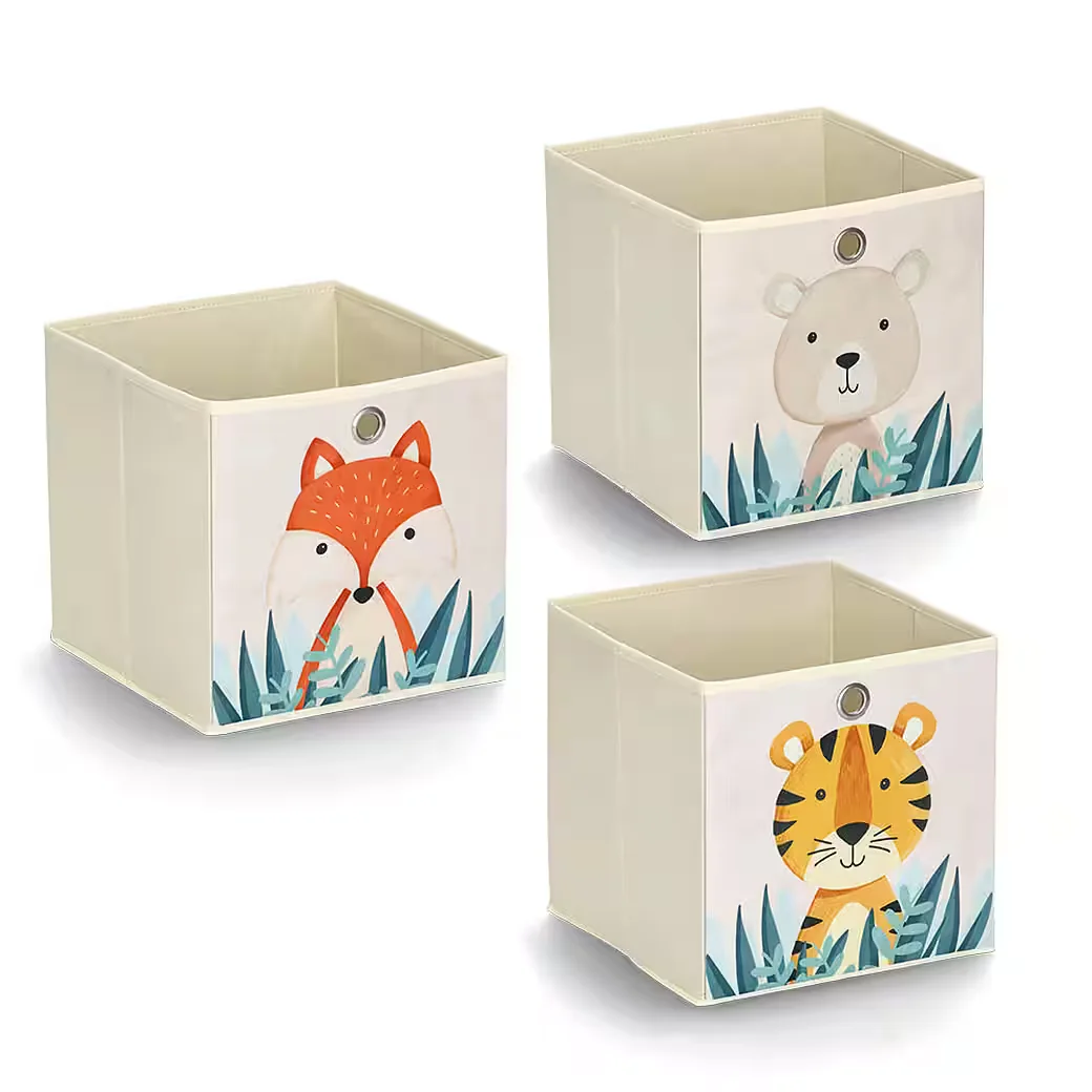ZELLER PRESENT Aufbewahrungsbox Animals mit Tiermotiv für Kinderzimmer