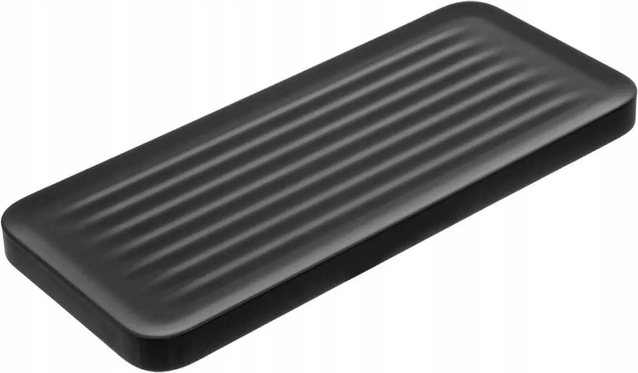 Badezimmer-Wandregal APO – Schwarz matt, 30,1 cm