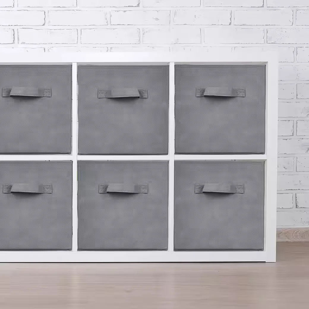 Relaxdays Aufbewahrungsboxen 6er Set Faltboxen Regal Schrank