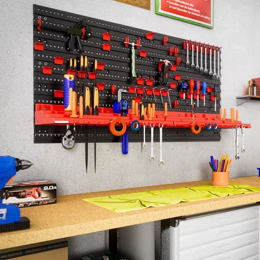 Monzana Werkzeughalter Wandhalterung für Werkstatt und Garage