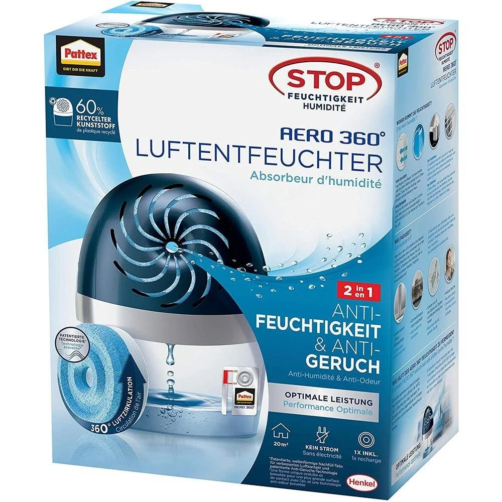 PATTEX Stop Feuchtigkeit Aero 360 Luftentfeuchter Gerät