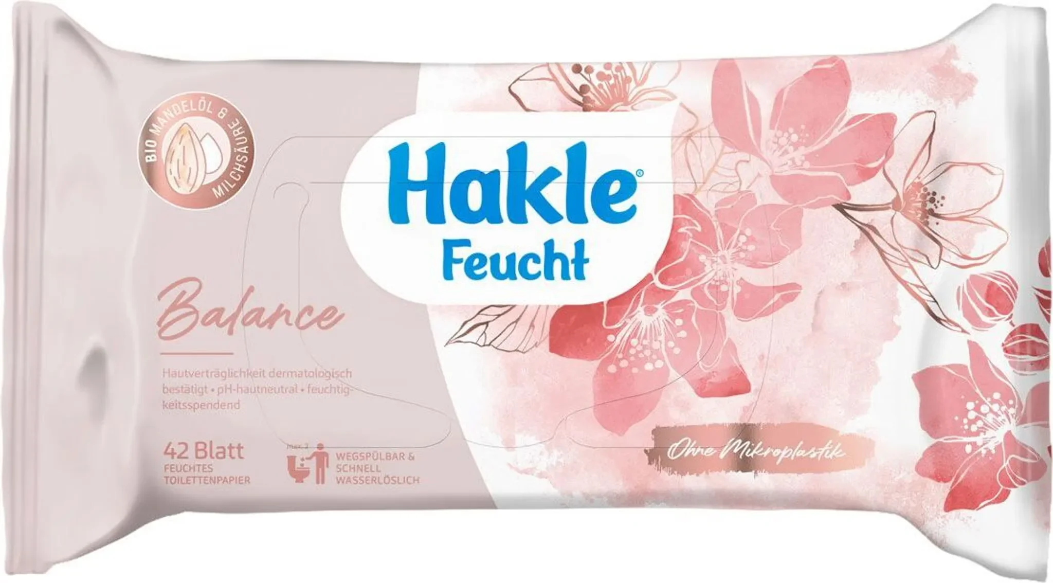 Hakle Feucht Balance – Feuchtes Toilettenpapier, 42 Blatt