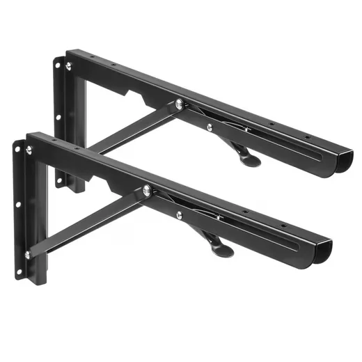 MACLEAN MC-876 klappbare Wandhalterung Regalträger 2er Set bis 50 kg