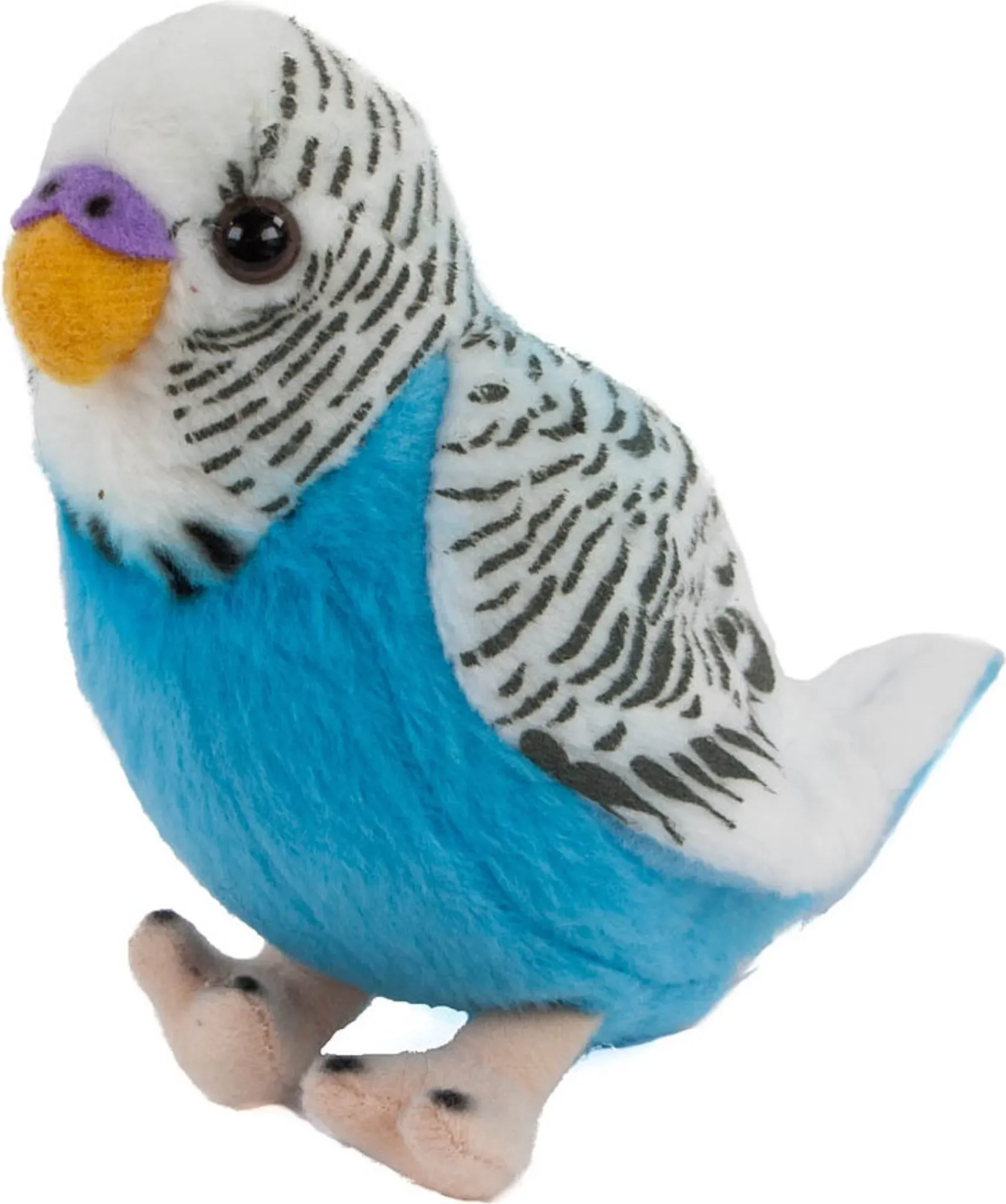Kuscheltier Wellensittich „Polly“ – blau, 12 cm