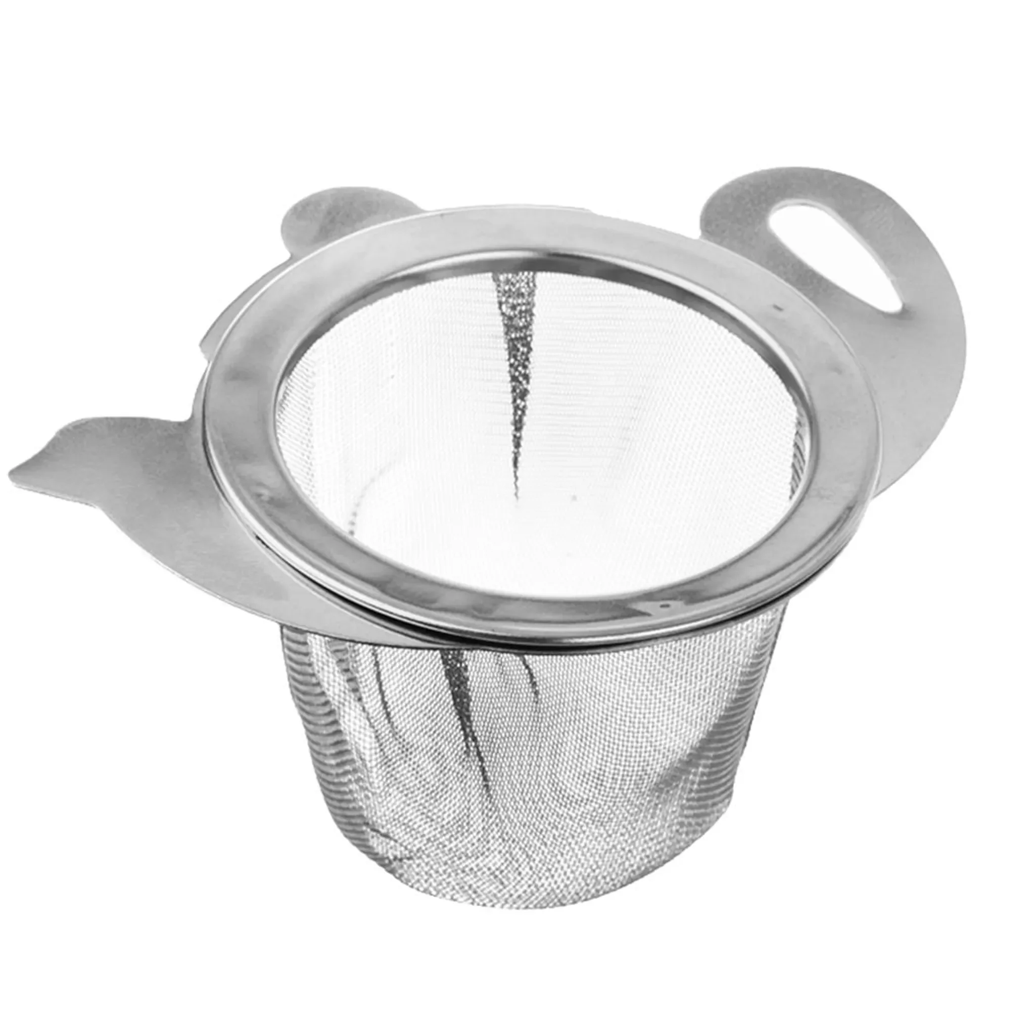 Teesieb zum Aufhängen – Edelstahl, silberfarben