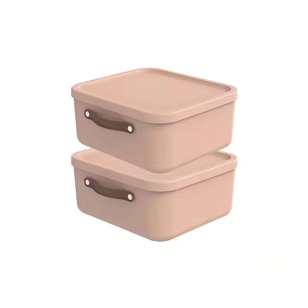 ROTHO Maloja Aufbewahrungsboxen 2er-Set mit Deckel 20 l