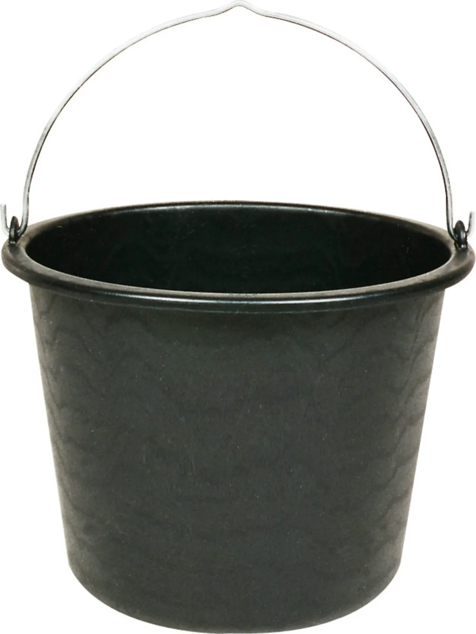 Baueimer 20 l – aus Recycling-Kunststoff, schwarz