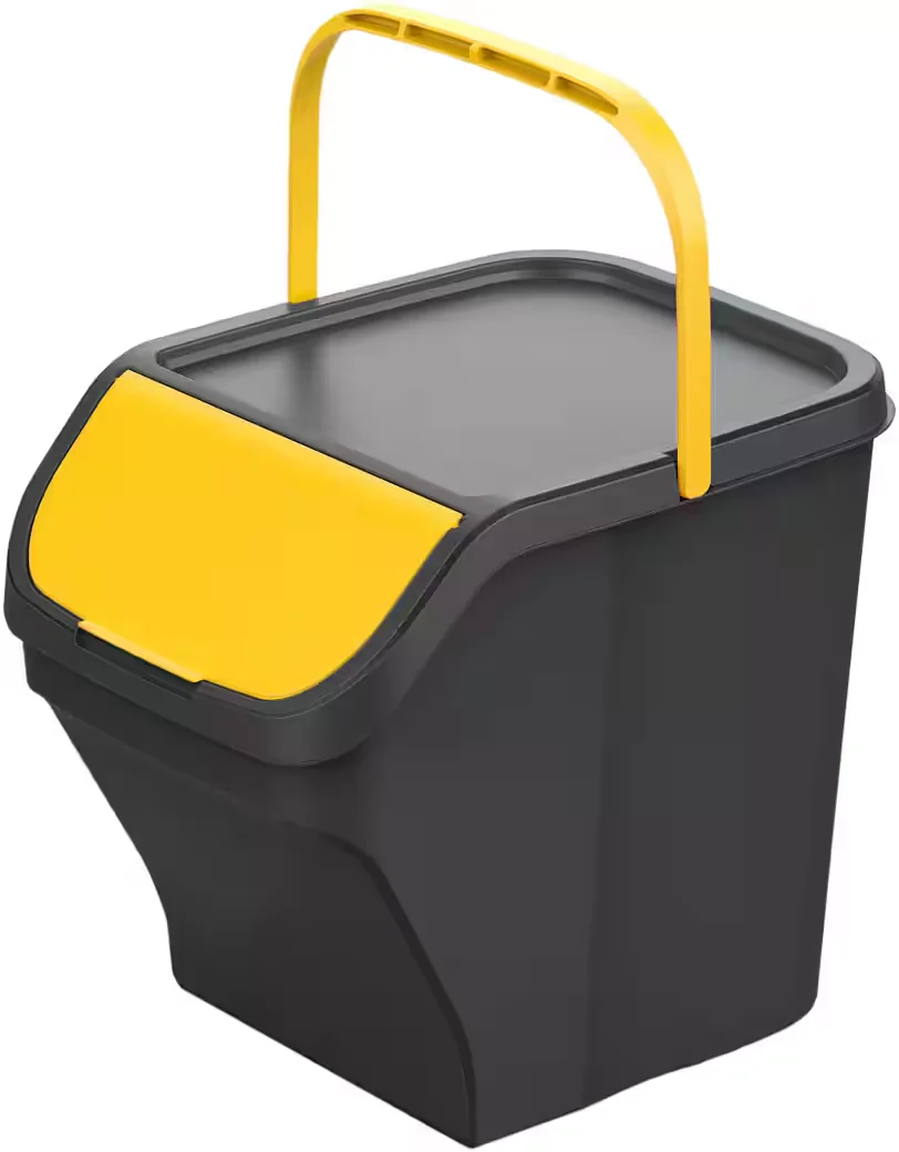 GARDISSIMO Stack Mülltrennsystem 25 L gelb stapelbar Mülleimer