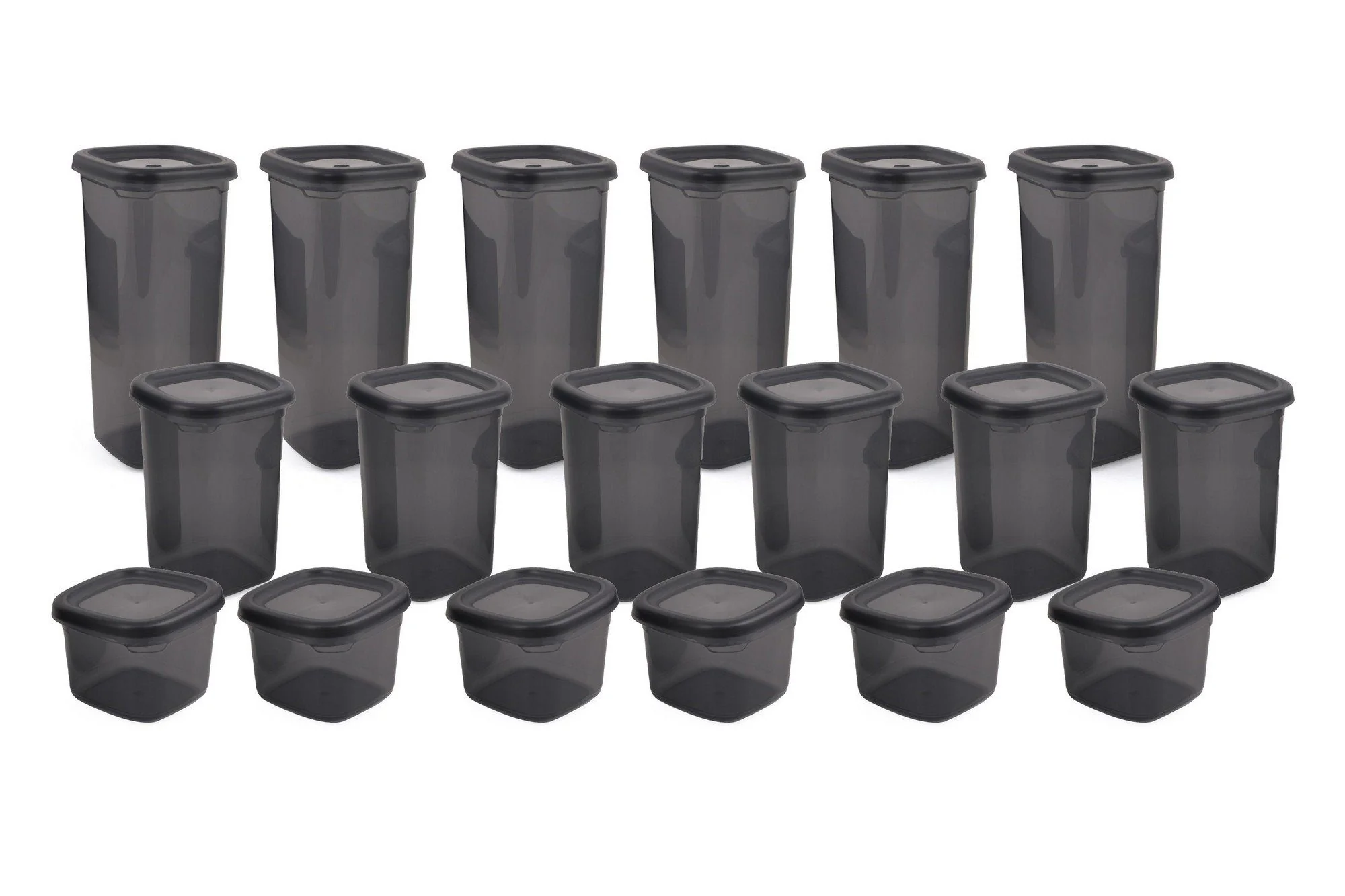 HERMIA CONCEPT Vorratsdosen Kunststoff 1750 ml 6er Set 11x11x23 cm