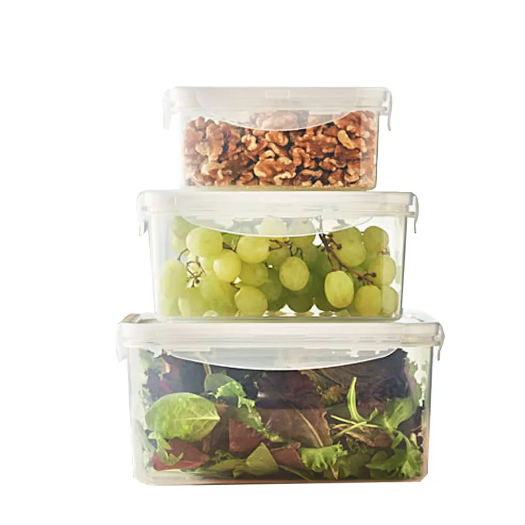 Sonstige Vorratsdosen Frischhaltedosen 3 Stück luftdicht 550-2350 ml