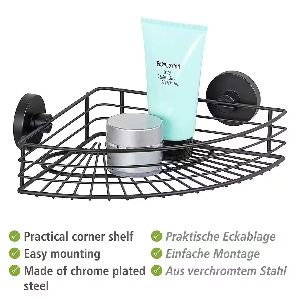 WENKO Duschablage Vacuum-Loc ohne Bohren zur Wandmontage