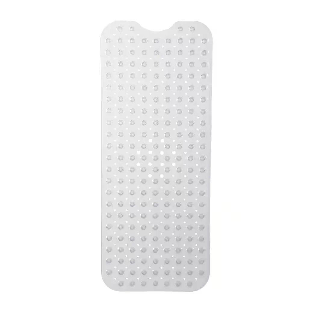 Relaxdays Duschmatte Badewannenmatte XXL rutschfest mit Saugnäpfen