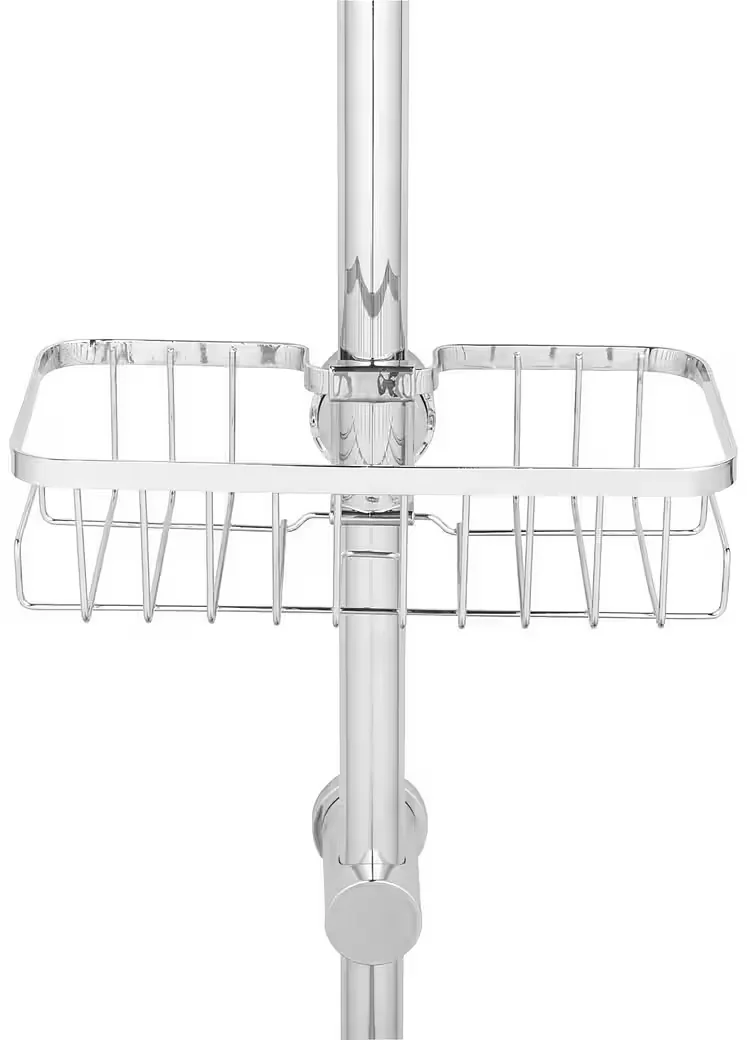 WENKO Duschablage Floresta eckig Duschstangen Caddy