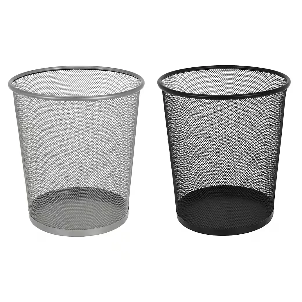 MOJAWO Aschenbecher-Papierkorb Mülleimer Draht 17 L Höhe 30 cm