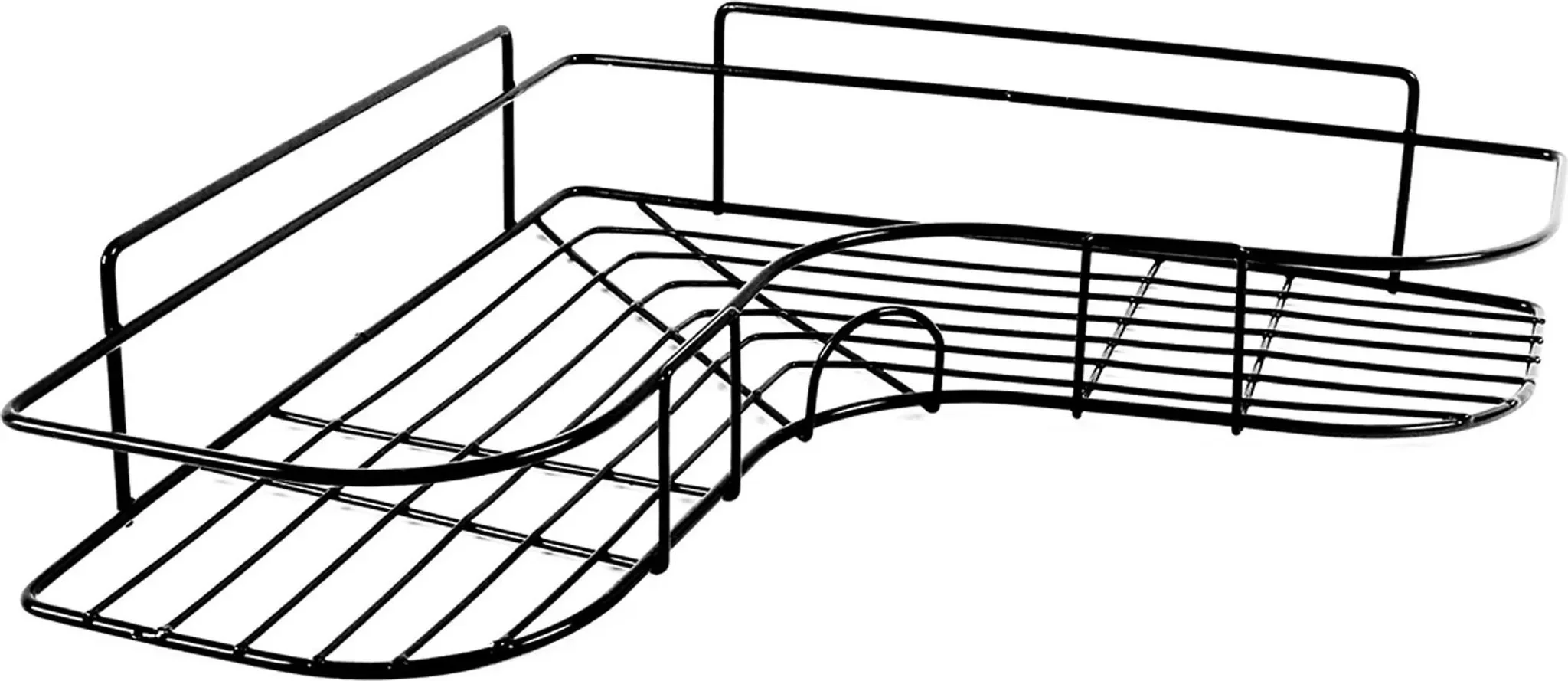 Badezimmer Eckregal – Schwarz